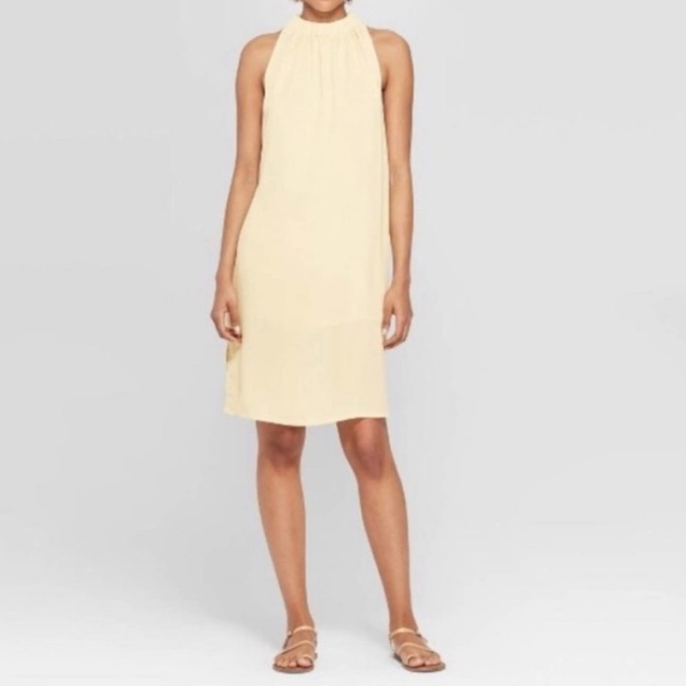 NWT Prologue Pale Yellow Sleeveless Dress - Picture 2 of 13